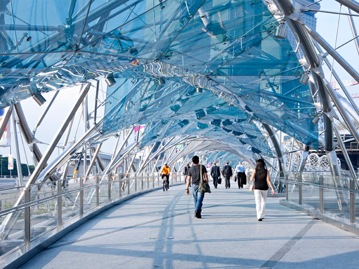 Before Blight Rayner - Helix Pedestrian Bridge © Christopher Frederick Jones