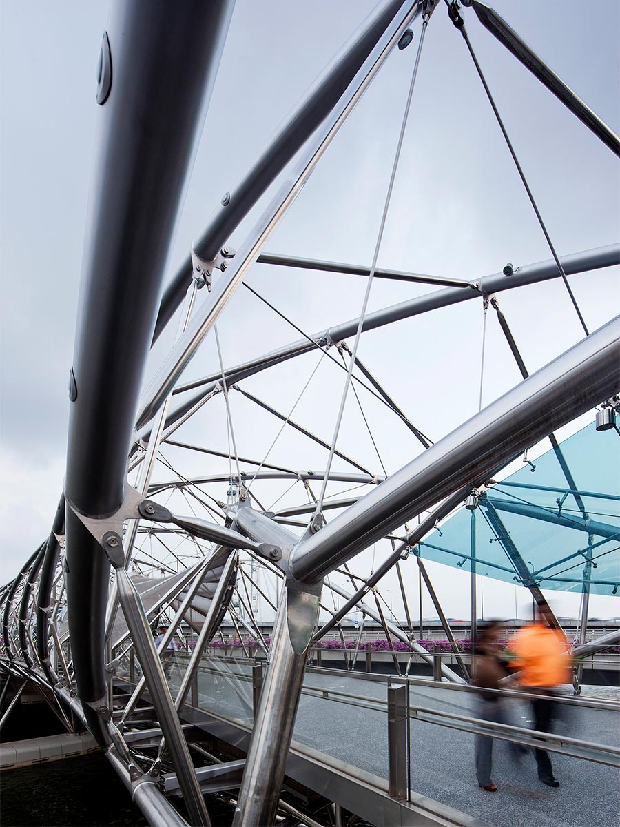 Before Blight Rayner - Helix Pedestrian Bridge © Angus Martin